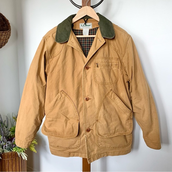 L.L. Bean Other - Vintage LL Bean Field Coat Barn Jacket & Primaloft Liner Tan Brown USA